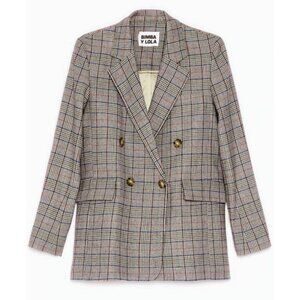 Bimba Y Lola Check-Patterend Jacket Multi Size EU 36/ US 4